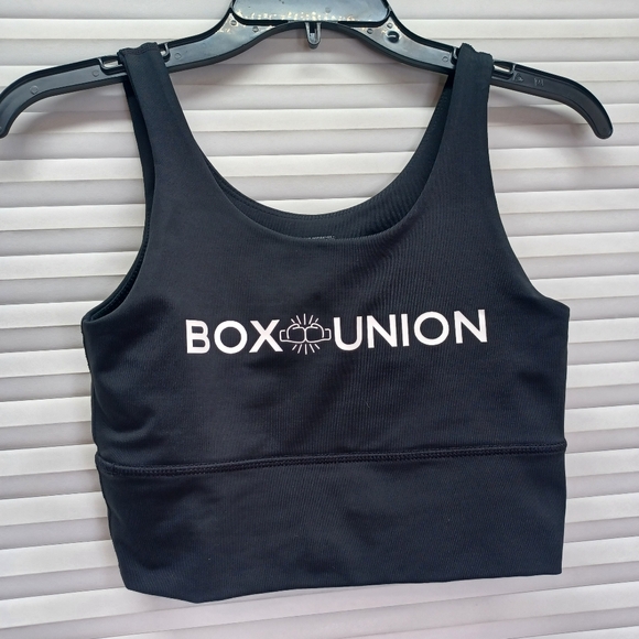 DYI Define Your Inspiration Elevate Sports Bra With Box Union Logo, Open Back - Picture 1 of 6